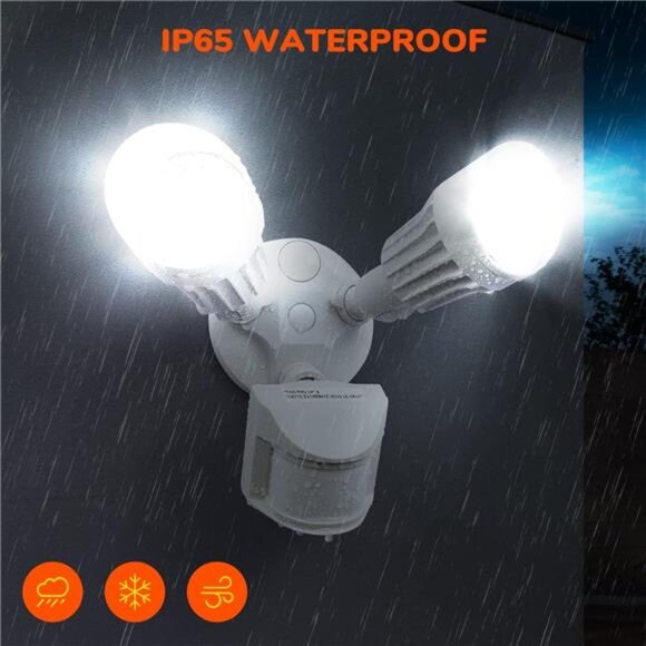 Outdoor motion sensor flood light waterproof LED security lamp bright daylight - Picture 5 of 7